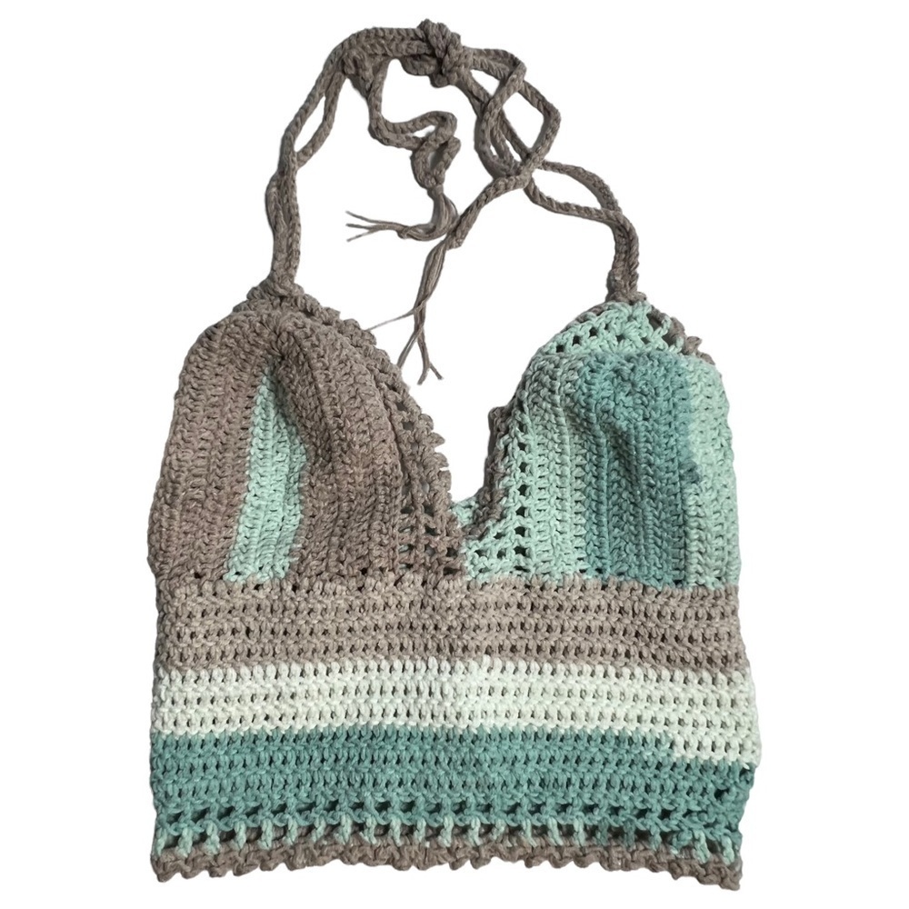 Handmade Crocheted Halter Top - Picture 3 of 4